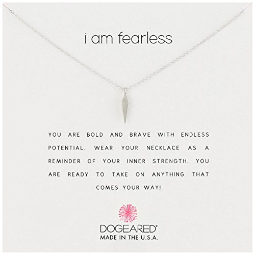 Dogeared I Am Fearless Faceted Spear Chain Necklace