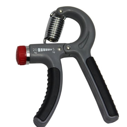 Goliton® Sport Gym handgreep, instelbare 11-44 pond gripkracht, gripper, verstevigingstrainer, pols, krachttraining, vingerhalter, grijs