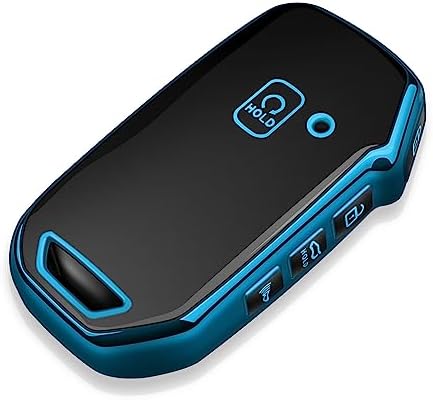 INFIPAR 2-Pack Key Fob Cover For Kia - Compatible With Forte, Sportage, Soul, Optima, Rio, Carbon Fiber Black, Silicone Case - View #5