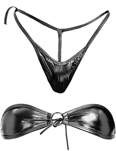 Yevin 2 Pieces Micro Bikini Extreme for Women Sexy Mini Microkini Swimwear