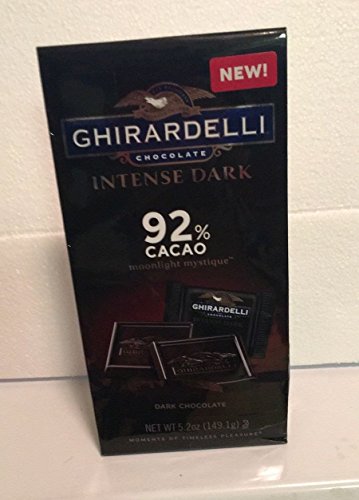 4-Pack of Ghirardelli Intense Dark Moonlight Mystique 92% Cacao Dark Chocolate Squares - 5.2 oz (4 - Pack)