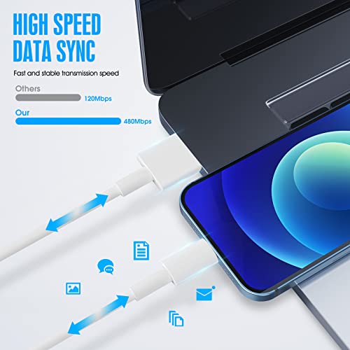 3M 4 Pezzi [Certificato Apple MFi] Cavo iPhone