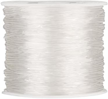 1 mm Elastic Stretch Beading Thread Craft Jewelry Bracelet Making Cord String, 30 m, Clear