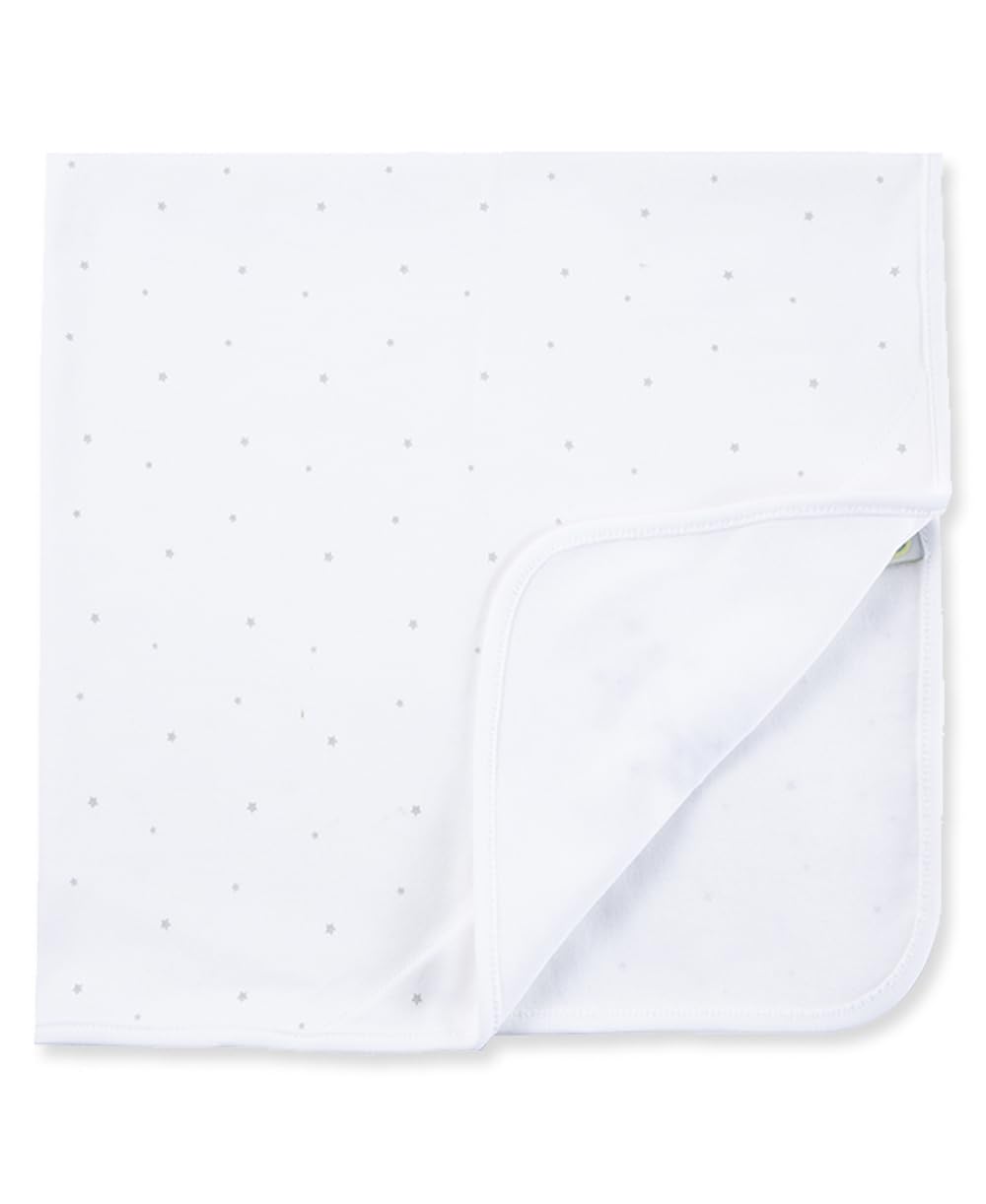 Little Me unisex baby nursery swaddling blankets, White, One Size US