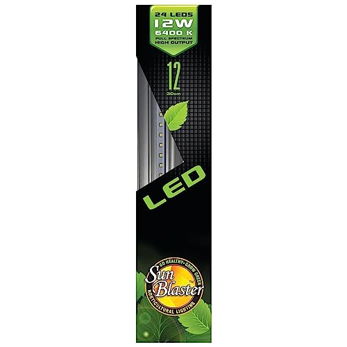 SunBlaster 12'' 6400K Full Spectrum 12W Self Cooling High Output 24 HPF LED Strip Light Indoor Horticulture Greenhouse Plant Grow Lamp by SunBlaster - Image 3