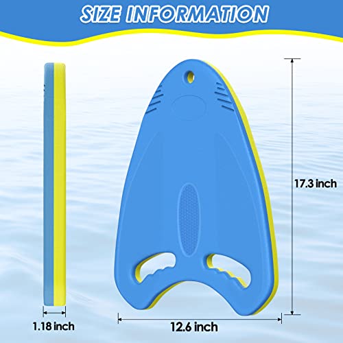 Swim Kickboard with Grip Handles - EVA Foam Swimming Training Aid for Beginners and Advanced Swimmers - Pool Exercise Equipment for Kids and Adults - Thumbnail 3