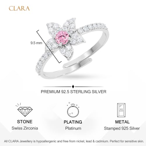 Image of Clara 925 Sterling Silver Minimal Daily Wear Adjustable Ring for Women