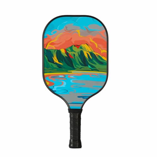 HELIOS Hawaii Pickleball Paddle Set of 2 – O'ahu | Includes Pipeline & Diamond Head Paddles | Particle-Printed Fiberglass Surface with 13mm Reactive Honeycomb Core | 8oz, Beginner Set for Control by HELIOS - Image 2