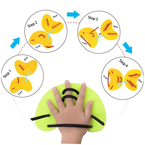 Sosoport Remos De Natação Remos De Natação Para Mãos Adultos Remos De Mão Acessórios Para Luvas De N