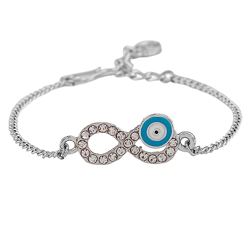 See full amazon price history chart for Estele Rhodium Plated Sparkling Infinity Evil Eye Bracelet for Girls and Womens Estele Rhodium Plated Sparkling Infinity Evil Eye Bracelet for Girls and Womens (B0C8JG6M1Q) Amazon Price History, Amazon Price Tracker