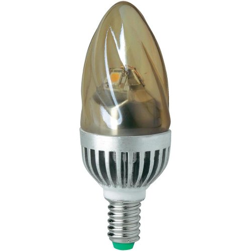 Preisvergleich Produktbild MEGAMAN LED Kerze E14 5W gold gedreht MM21004