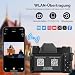 4K 75MP Digitalkamera mit WLAN, 3'' 180° Klappdisplay Autofokus-Fotokamera