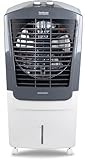 Hindware Smart Appliances Vectra Plus 70L | Desert Air Cooler with Woodwool Pads, Inverter Compatible, Castor wheels and motorized air flow control & High Air Delivery (White & Grey)