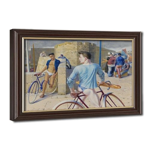 Poster Finistere Paul Cadmus impression sur toile 50x75 cm décor mural