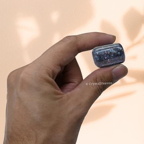 Image of Certified Ruby Kyanite Crystal Healing Tumbled Stone, Natural Polished Crystals for DIY Crafts, Manifestation, Meditation, Pooja Feng Shui and Reiki Healing (30 Grams)