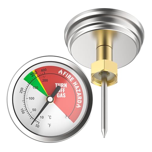 Thermomètre pour friteuse 5070 Bayou Classic 10-204°C pour cuve 8.5L et 2.5L