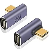 Poyiccot USB C Right Angle Adapter for 40Gbps USB 4 Cable, USB C 90 Degree Adapter 8K@60Hz 100W P...