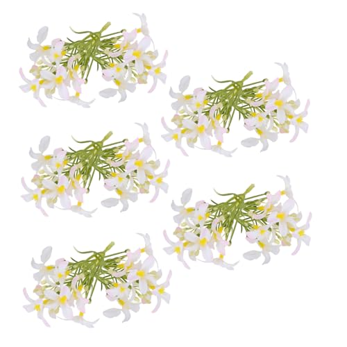 HEALLILY 10 teste di fiori di giglio artificiali realistiche fai da te accessori per capelli etnici per matrimoni, decorazioni per casa, ufficio, riutilizzabili, bouquet floreale finto forniture