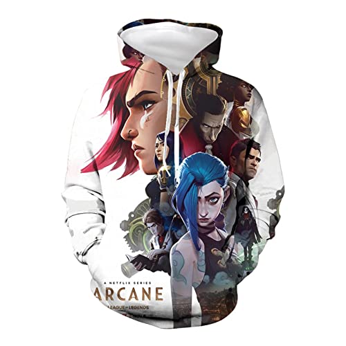 Erwachsene/Jugend Anime Jinx Hoodie Fashion Sweatshirt Cosplay for Herren und Frauen (Color : B, Size : M) Cover