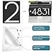 Diggoo 6 Inch Reflective Mailbox Number Stickers for Outside, Easy Peel-N-Stick Vinyl Numbers 6 Packs, Durable Outdoor Boat Registration Decals with Easy Installation, 2