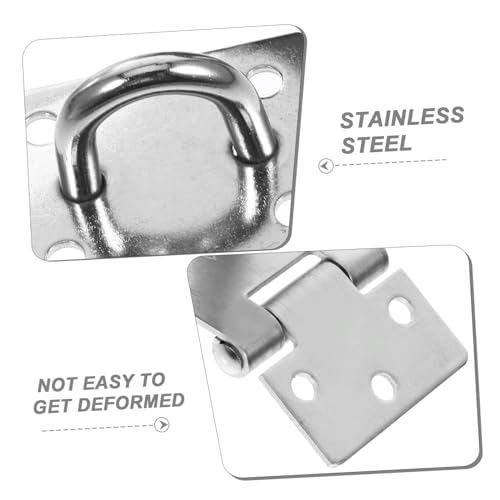 HOMOCONO Locking Latch Hardware 90 Degree Right Angle Lock Hasp Padlock Latch for Cabinet - Thumbnail 3