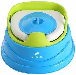 Potty Training System Blue & Green Easy Potty 3-in -1 with Removable Bowl for Hassle Free Cleaning – Best for Potty Training Toddler or Baby – Colorful & Comfortable Blue Potty Suitable for Travelling