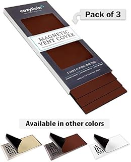 Cozy Livin -Brown Magnetic Vent Covers - Super-Strong Magnet - 5.5” x 12”