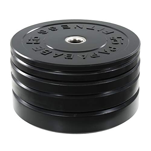 papababe Bumper Plates 2 inch Bumpers Olympic Weight Plate with Steel Insert Bumper Weights Set Free Weight Plates