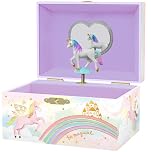Giggle & Honey® Musical Girls Jewellery Box, Unicorn Gifts for Girls, Unicorn Toys for 4-6