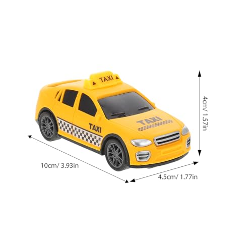 Auto de Juguete Taxi de Plástico con Retropedaleo miniatura 5