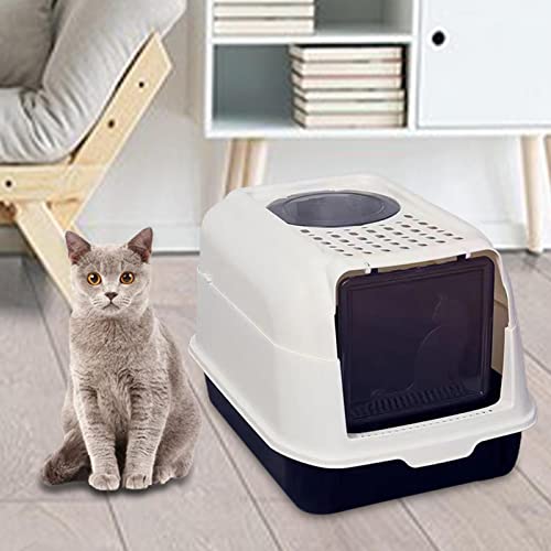 Bothyi Enclosed Cat Litter Box Kitten Litter Box Covered Cat Litter Tray Easy To Clean With Door Hooded Litter Pan For Small Kitty Travel Training, Black #TOP4