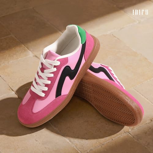 Image of IDIFU Womens Fashion Sneakers Comfortable Cute Casual Tennis Shoes