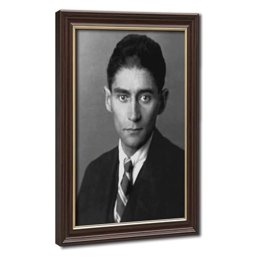 Toile Franz Kafka portrait mural 50x75 cm pour créer un coin lecture inspirant dans le salon