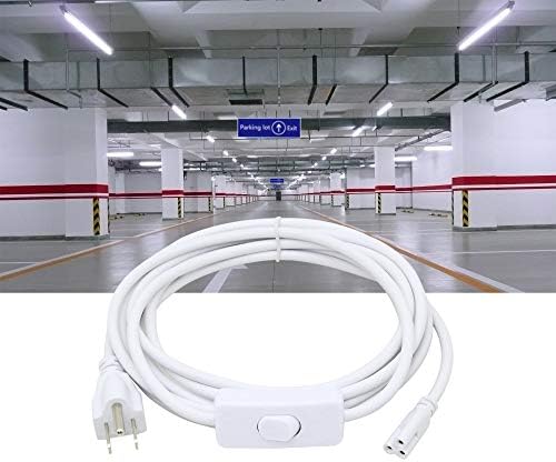 SinLoon 11FT US Plug Power Cords with On/Off Switch 3-Core LED Integrated Lights Connector Power Cable for LED T5 T8 Light Tube Integrated Light Fixture Extension Cable (3.4m US SW) - 5
