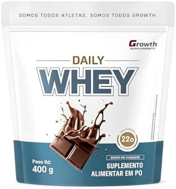 Whey Protein Growth Supplements (Daily Whey) - Chocolate - 400g -...