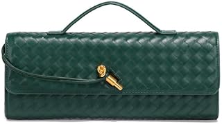 Woven Crossbody Bags for Women PU Leather Shoulder Bag Handwoven Small Hobo Bag Purses 2024