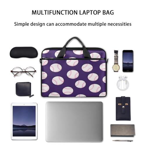 Bolsa para portátil deportiva con patrón de balones 15 pulgadas miniatura 7