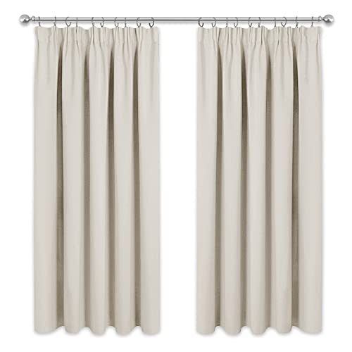 PONY DANCE Winter Blackout Curtains for Bedroom