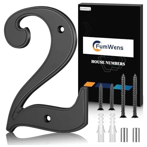 FumWens 5 Inch Metal House Numbers Cover
