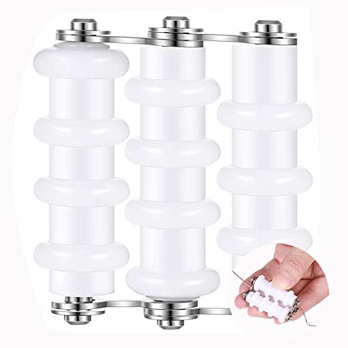 KANAZAY Wire Straightener for Jewelry Making, Stainless Steel, 3 Rollers, White