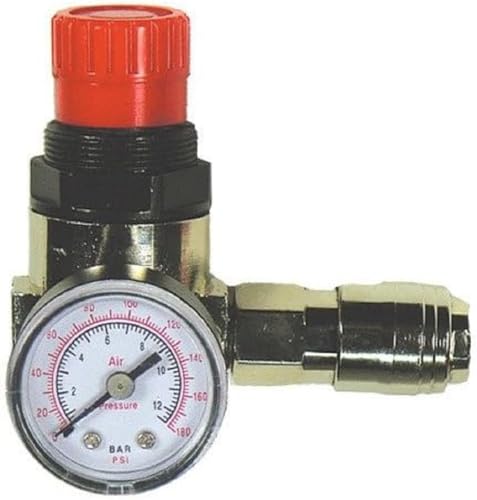 Mecafer 152166 Druckminderer + Mano + Hahn 1/4 m