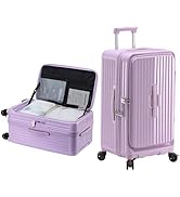 Amazon | [魔法小屋] スーツケース 前開き キャスターストッパー付く