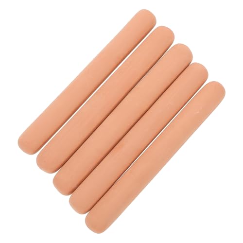 OFFSCH Brown Sugar Keeper Container 5 Pack Softener Discs Bar Sugar Saver Terracotta for Coffee Bar Kitchen Storage