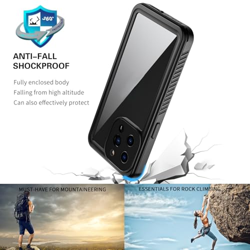Coque étanche pour iPhone 13 Pro noire à protection intégrale IP68