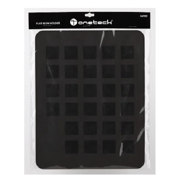 OneteckFlat Iron Holder, Heat-Resistant Silicone, Hot Curling Irons And Flat Irons