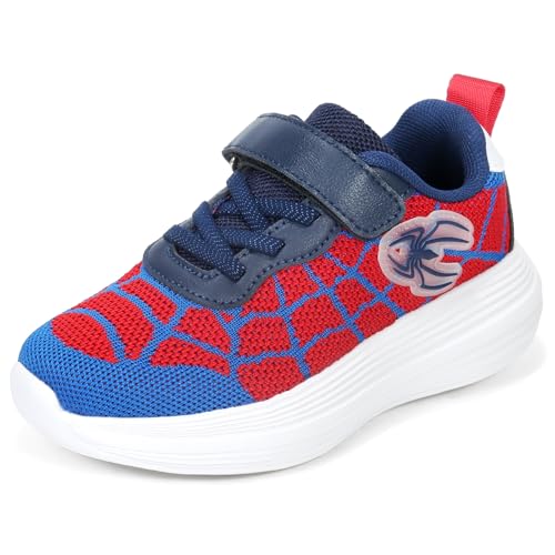 Sporty Boys Sneakers Lightweight Breathable Running Tennis Cartoon Heroes Shoes for Athletic Fitness Training Comfortable Supportive and Durable