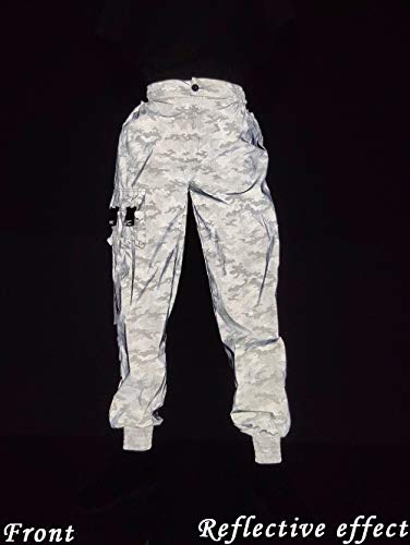 Men Reflective Pants Brand Hip Hop Dance Fluorescent Trousers Casual Harajuku Night Sporting Jogger Pants3