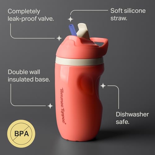 Image of Tommee Tippee Toddler Straw Cup, Sporty, 1-3 Years, Spill-Proof, 9oz