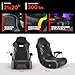 X Rocker G-Force RGB LED Video Gaming Floor Chair with Armrests, Built-in Audio via Wireless Bluetooth, Foldable, Vegan Leather, 300 lbs Max, Black, Gifts for Gamers