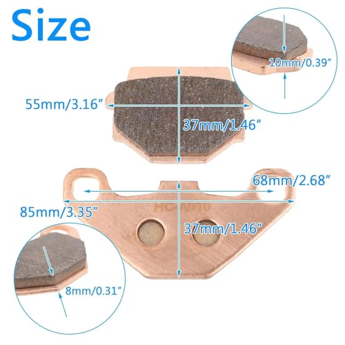 Plaquettes de frein arrière frittées 7030-0855A0 longévité supérieure